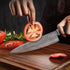 Messer Aus Damaststahl Mit Blauem Harzgriff - Hiroshi Japanische Damast Messerset